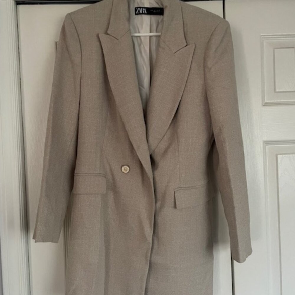 Zara Tweed Blazer Size Large